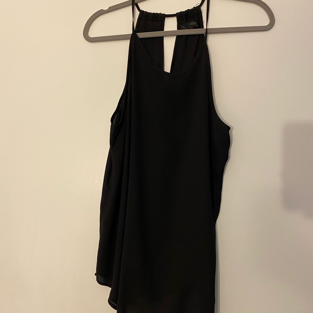 Black tank top